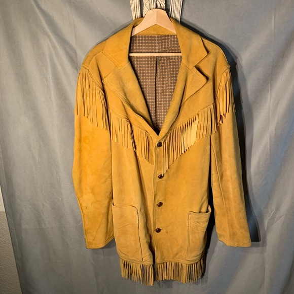 Other - Vintage 70s leather Fringe Festival Jacket